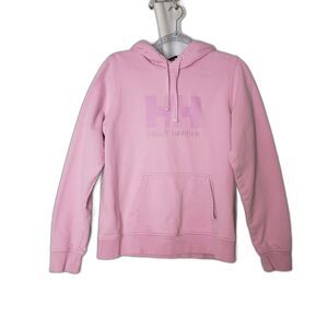 HELLY HANSON Pink HH Logo Hoodie Sweatshirt Size Large